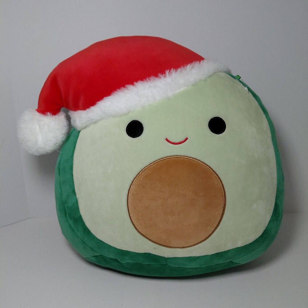 Squishmallow-Avocado Santa 12in Cozy Fluffy Plush